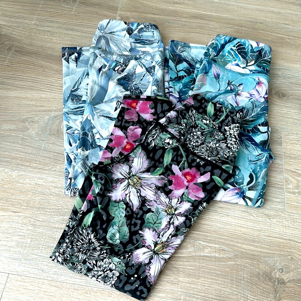 Evolution and Creation Leggings lot of 3 EUC Small